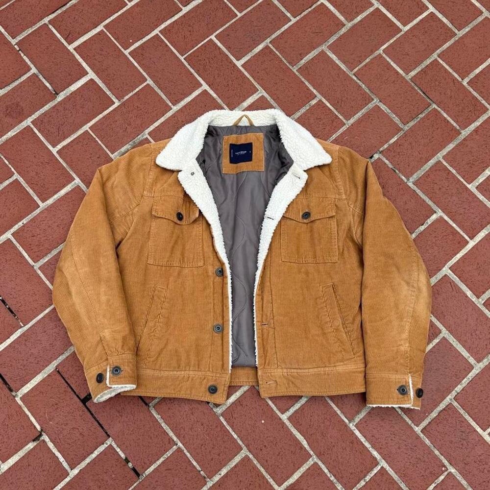 Vintage lucky brand corduroy tan jacket